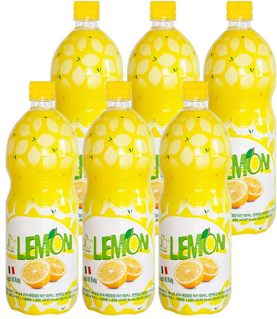 유로푸드 엠에스 레몬쥬스, 1L, 6개