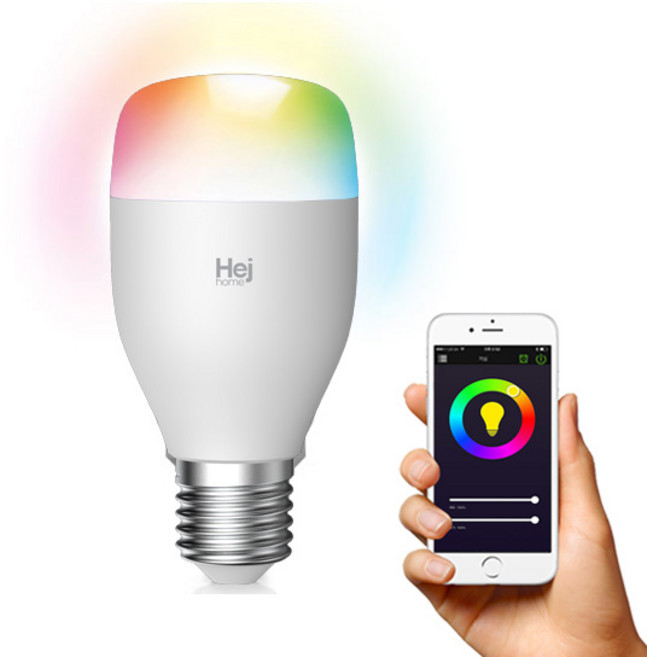 헤이홈 LED 스마트 전구 8W, 기타색, 1개