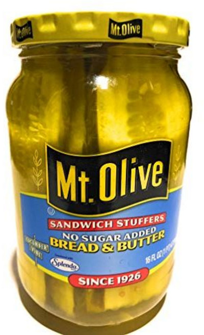 마운트 올리브 피클 - 브레드 & 버터 샌드위치 스터퍼 신선 Mt. Olive Pickles - Bread & Butter Sandwich Stuffers Fresh Pack No, 1개, 473ml