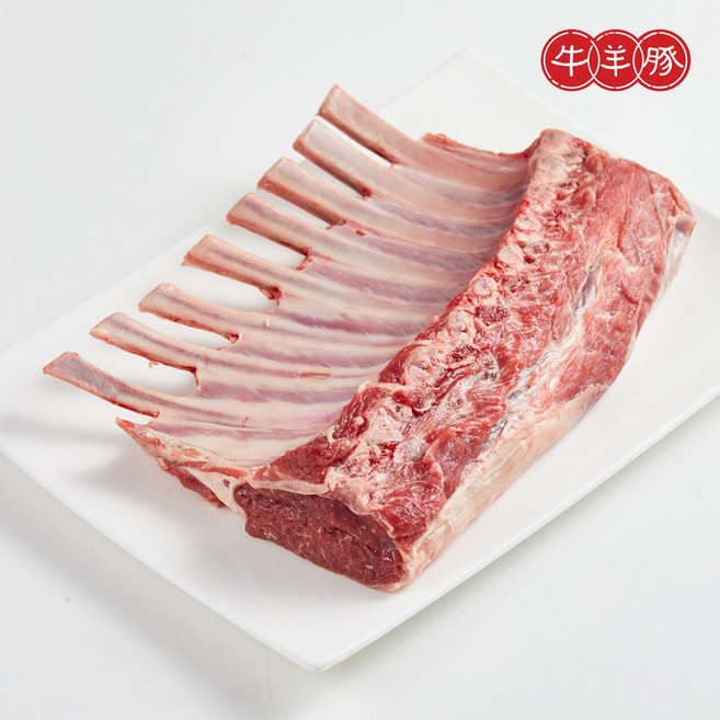 (당일발송)호주산 양갈비 프렌치랙 800g 통원육 3~4인용 소스 2종 무료 증정, 1개