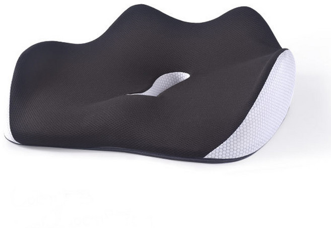 미니플 엘라 4D 메모리폼 기능성 방석, 블랙