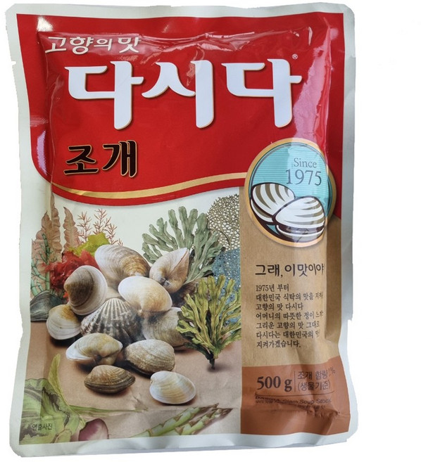 백설 조개다시다, 500g, 9개