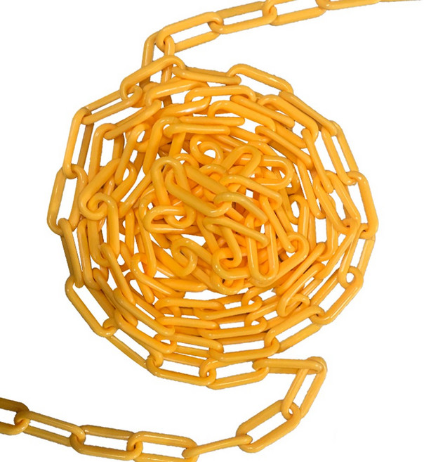 연결체인 PE 체인 차선규제봉 연결, 노란색 10M, 1개