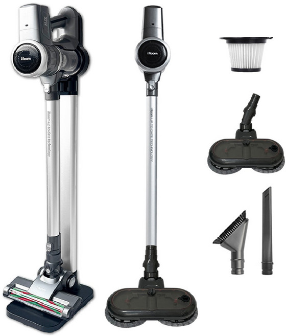 차이슨 무선 청소기 BLDC 거치대 패키지 EV2 + 물걸레 세트, 혼합색상