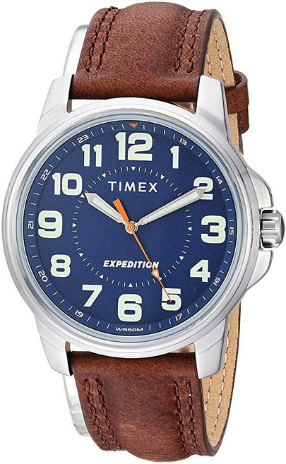 타이맥스 Timex 남성용 익스페디션 메탈 야전 시계 브라운/블루. 40 mm 274891