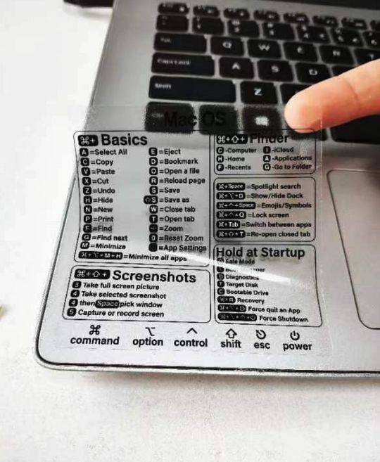 사이다숍 맥북단축키스티커, 2개