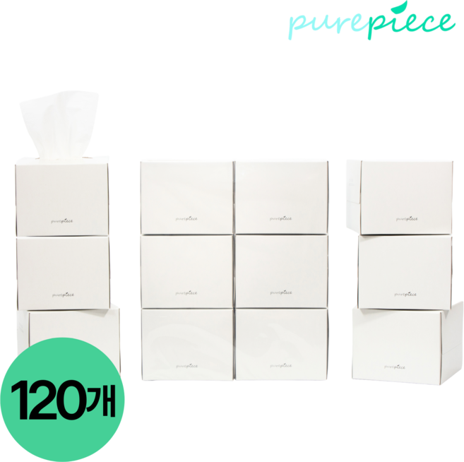 퓨어피스 먼지없는 미니각티슈, 230매, 120개, 230개입