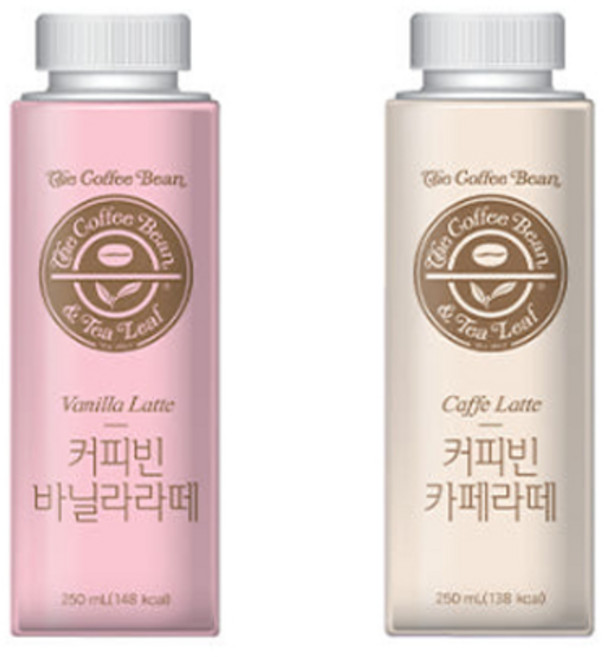 커피빈 바닐라라떼 3개+카페라떼 3개 250ml 총 6개/무료배송, 1세트