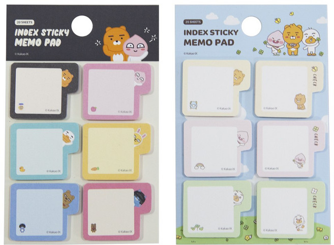 카카오프렌즈 미니 인덱스 점착 메모지/포스트잇st, 리틀프렌즈, 상세 설명 참조