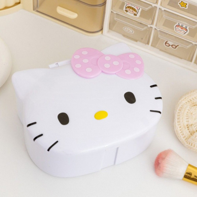 문구보따리 산리오 악세사리 보관함 문구 다용도 소품함, 헬로키티_연핑크, 1개