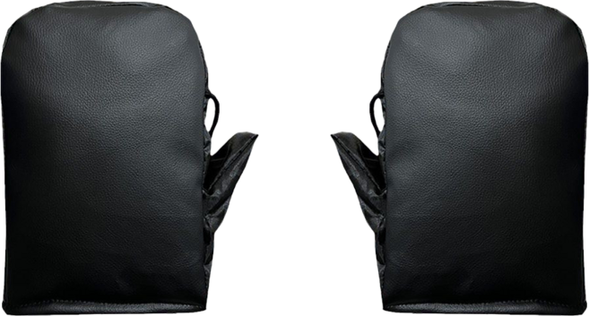 jandaery 방한 토시 글러브 스쿠터 킥보드 워머, 블랙, 1개