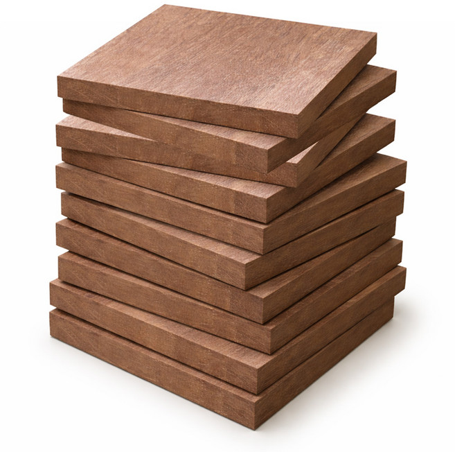 아이베란다 아이베란다 멀바우 소형 사각 집성목 소품 교육 스트링아트 18mm, 10개, 100x100mm