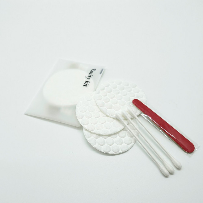 호텔 일회용 레이디세트 면봉 화장솜 네일파일 세트 모텔 숙박업소 어메니티 대량, 1세트, 1000개입