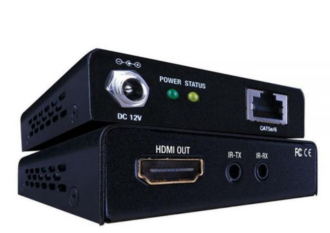 Evolution EVEX2006 울트라 슬림 HDMI® 오버 싱글 Cat5e/Cat6 케이블 익스텐더 PoE 포함, Evolution EVEX2006 울트라 슬림 HDMI
