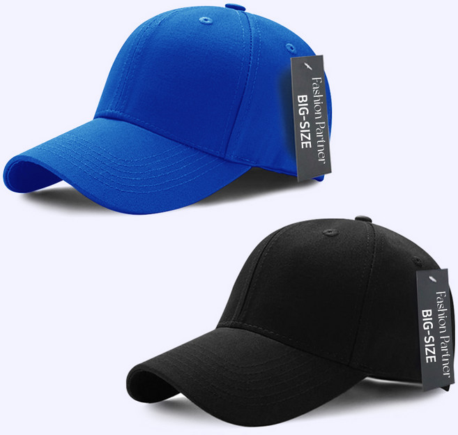 패션파트너 빅사이즈 큰머리 대두 무지 볼캡 모자 2P