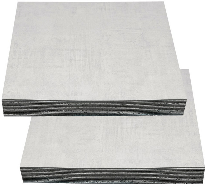 HD현대시트 접착식 정사각 PVC 바닥타일 두꺼운 3mm 데코타일 30X30cm 한국산, 16개, 화이트 콘크리트 무광 (HDJ-009)