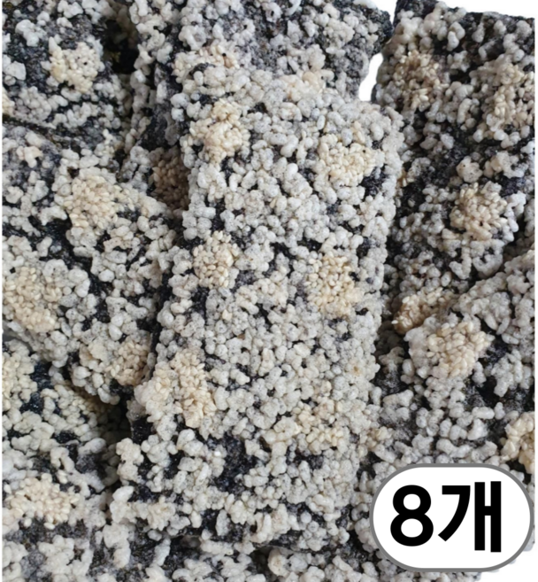 6시내고향 황소김부각 (대용량) 수제 찹쌀 남원 화사 다니엘헤니 김부각 45g, 8개