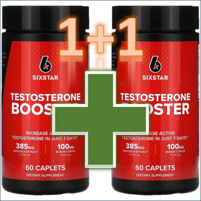 식스스타프로 테스토스테론 부스터 캐플렛, 60정, 2개 - 쿠팡