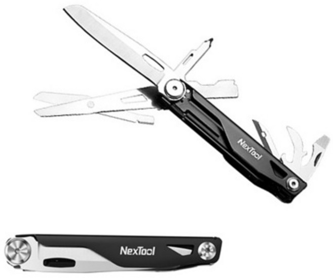넥스툴 넥스툴 나이트 EDC 12 in 1 멀티툴 접이식 포켓나이프 NEXTOOL KNIGHT EDC (AS 가능 제품), FREE, 1개