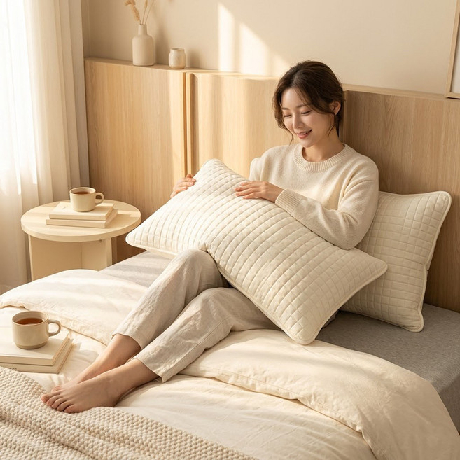 RUMER 베개커버 50x70 40x60 극세사 진드기방지 사계절 통풍 흡습속건 베개 커버 벤딩 항균 2p세트