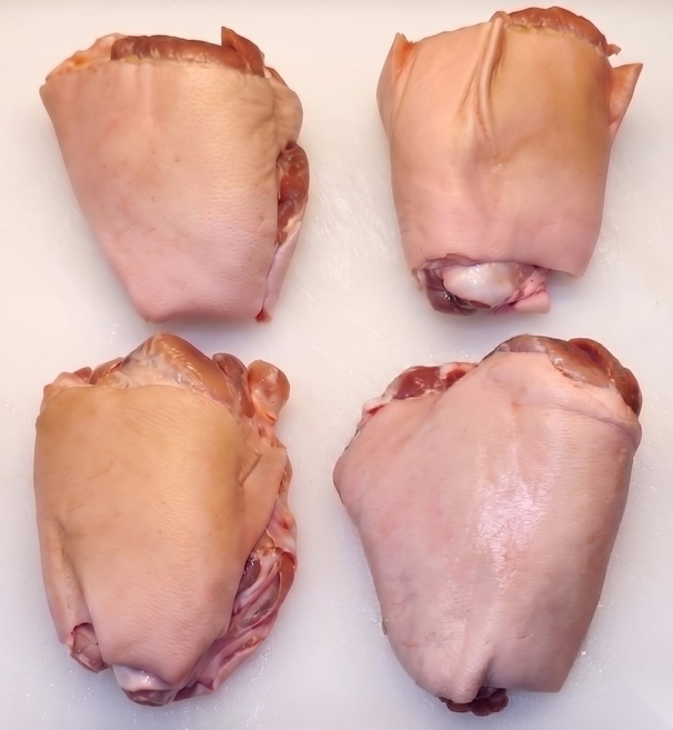 껍질있는 미박 앞다리 족발용 냉동 원육 왕뼈제거, 5.5kg, 1개