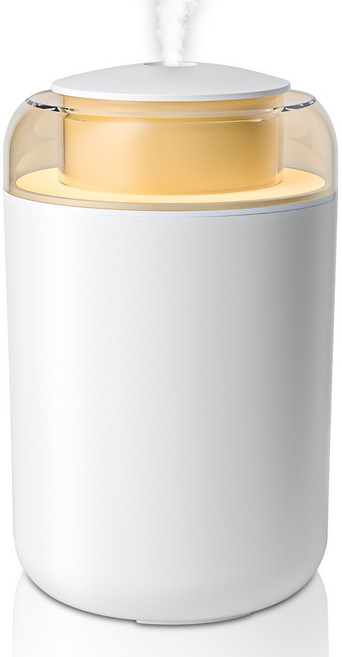 PERFFIER 퍼피어 무선 미니 가습기 무소음 무드등 가정용 사무실 탁상용1200ml, C2, 화이트