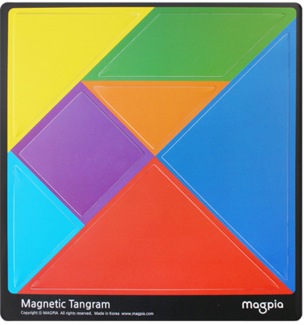 마그피아 자석 칠교놀이 MTGM-01 150X160mm, 단품, 1개