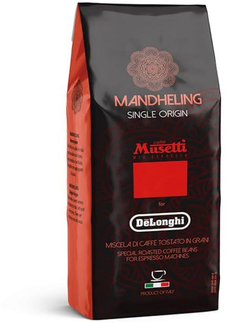 Musetti for De'Longhi (드롱기) 커피 원두 만델린 MB250-MD 무세티 홀빈 250g 아라비카종 100% 에스프레소 카푸치노 카페라떼 아이스커피, 홀빈(분쇄안함), 1개