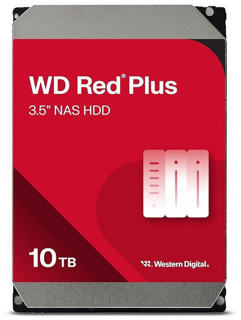 Western Digital WD 레드 플러스 NAS 내장 하드 드라이브 1TB HDD 5400 RPM SATA 6 Gb/s CMR 64MB 캐시 8.9cm(8.8cm)(WD1, 10TB