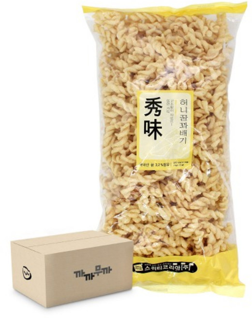 원하프허니꿀꽈배기1kgx4개/㈜삼천리총알배송, 1kg, 4개