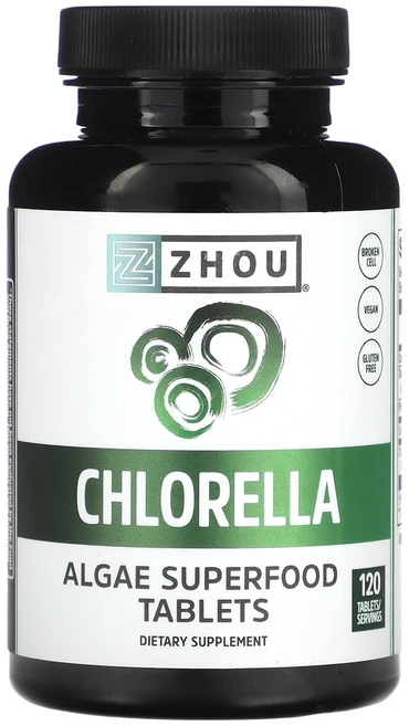 Zhou Nutrition Chlorella 120 Tablets, Zhou Nutrition, Chlorella, 120, 1개, 120정 - 쿠팡