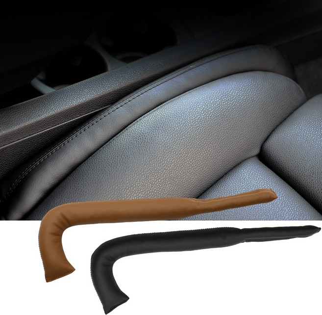 레모토 차량용 커브드 틈새쿠션, 블랙, 2개