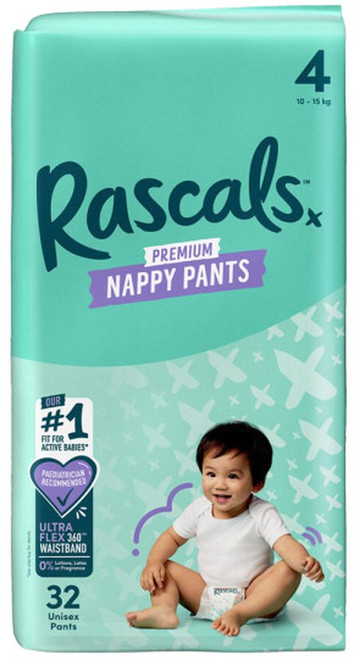 라스칼 프렌즈 프리미엄 팬티 기저귀 4단계 대형 1팩, 1매