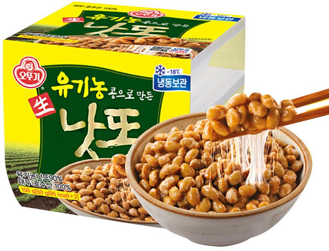 오뚜기 유기농콩으로만든생낫또 150g 3개