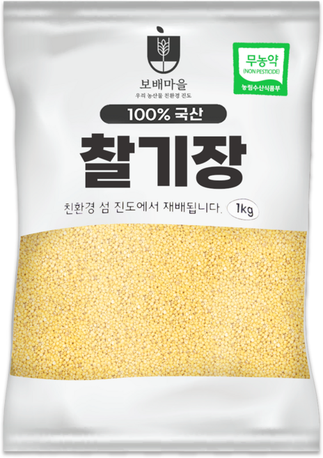 [햇곡/농부가 직접보냄] 국내산 유기농 찰기장, 1kg, 1개
