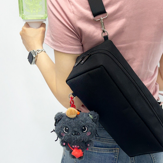 코지포지 응원봉 파우치 응원봉 가방 콘서트 휴대용 가방 블랙 1개