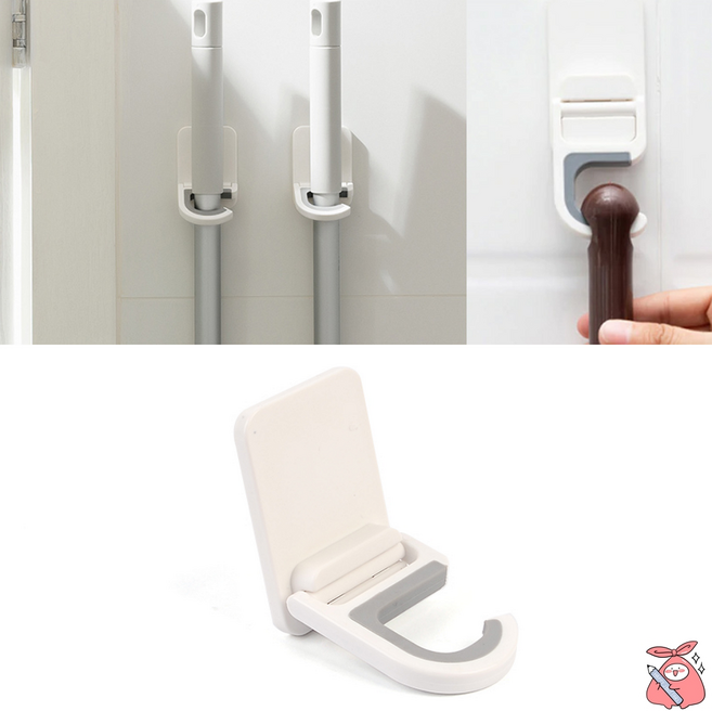 봉홀더 벽에붙이는 봉집게 막대걸이, 1개