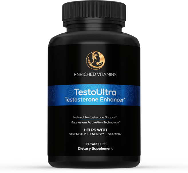 HUMAKEllc 인리치드 비타민스 테스토 울트라 테스트 부스터 테스토스테론 부스터 근육빌더 남근 발육 성장 발달 도움 90정, 1개