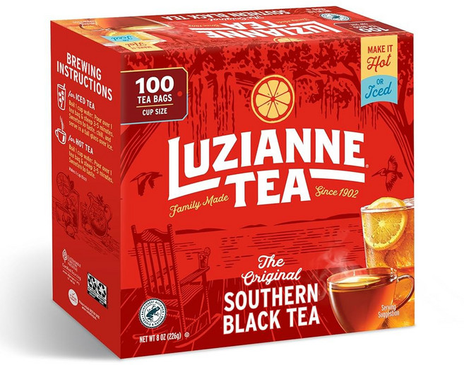 루지안 무설탕 아이스 티백 갤런 사이즈 24cm 박스 1팩, Unsweetened, 48 Count (Pack of 6)