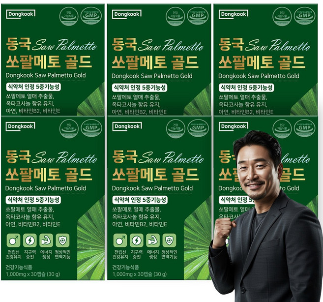 동국헬스케어 쏘팔메토 골드 1000mg, 30정, 6개