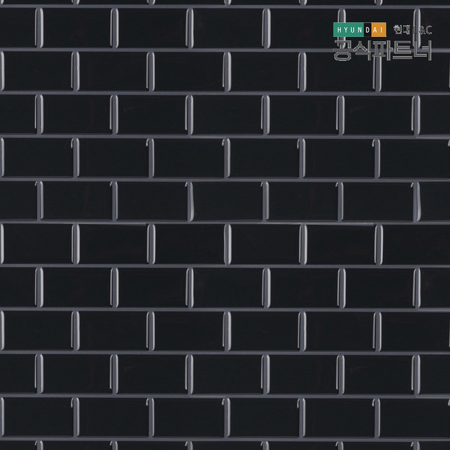 타일시트지 보닥타일 빅브릭 다크그레이 부엌타일 친환경 셀프 욕실 포세린 접착식 아트월, 빅브릭 다크그레이(BBW07), 1장(24.5x24.5cm), 1개