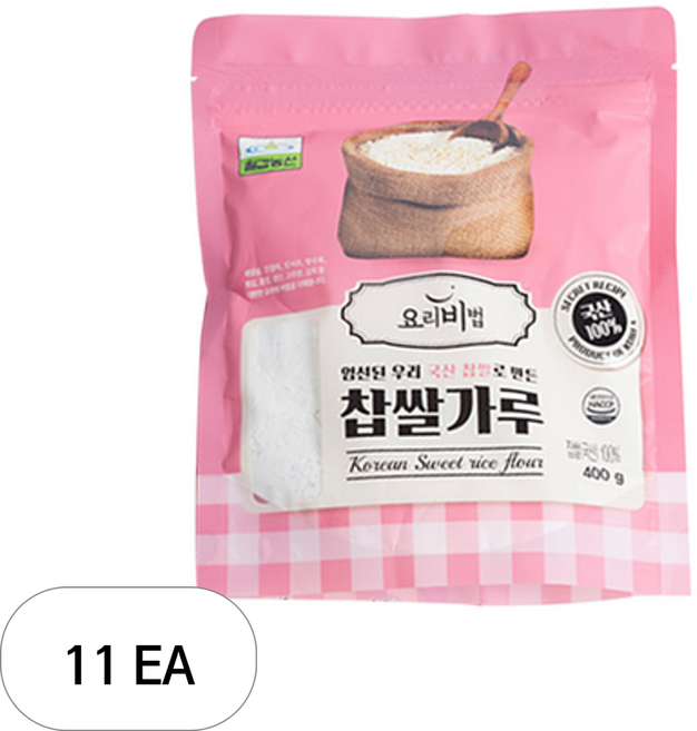 칠갑농산 찹쌀가루, 400g, 11개