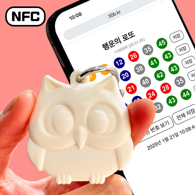 로또 부엉이 키링 NFC 센스있는 집들이 선물