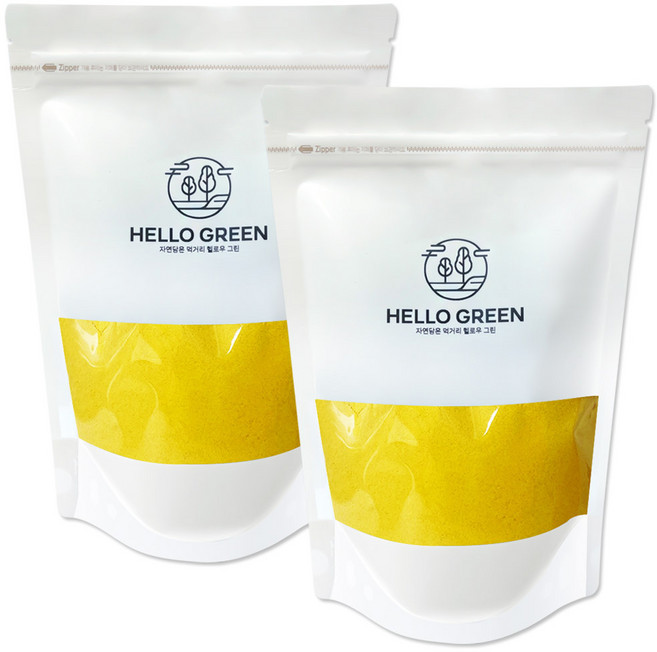 헬로우그린 진도산 A급 프리미엄 울금 분말 가루 500gx2 대용량, 2개, 500g