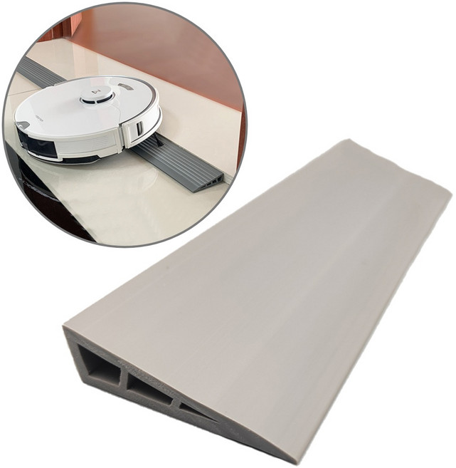 디피하우스 방문턱 경사대 문지방 경사로 로봇청소기 문턱 1M, 그레이, 1개
