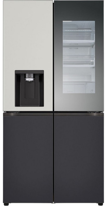 [색상선택형] LG전자 디오스 오브제컬렉션 얼음정수기냉장고 W824GKB472 글라스 방문설치, 오브제컬렉션 그린 + 실버, w824SGS472S