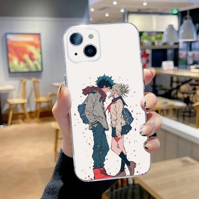 애니메이션 케이스 투명 실리콘 소프트, 1개, A. iPhone16e, 2. z8