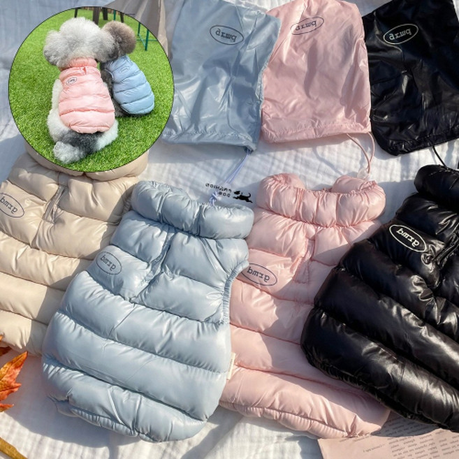 자이포라 웰론라이트패딩S~2XL 강아지잠바 강아지털옷 강아지겉옷 강아지따뜻한옷, 핑크계열