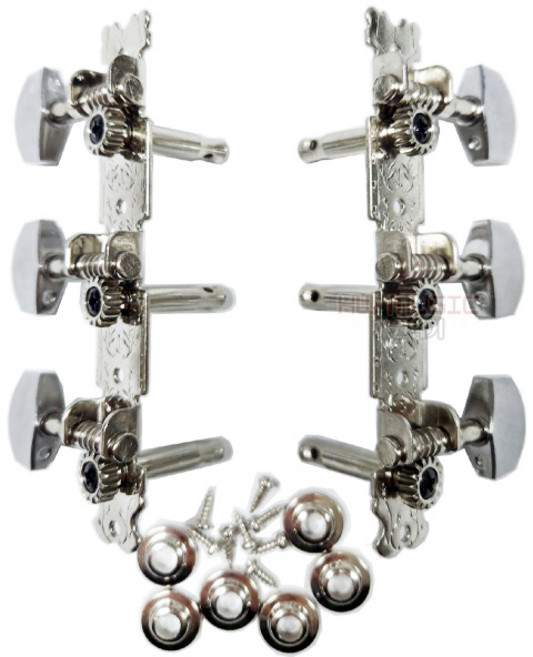 통기타 헤드머신 J-00C 크롬(어쿠스틱기타 줄감개 / 구형기타용), 1개