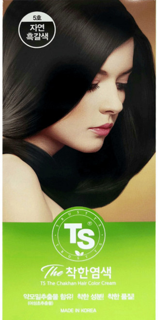 TS 더착한 염색 파우치형 120g, 05호 자연흑갈색, 1개